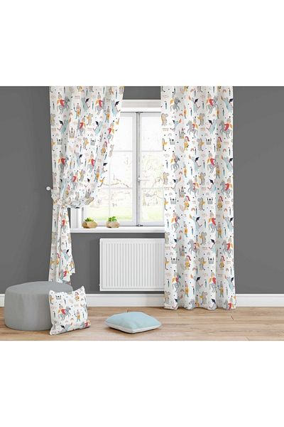 Lolla Evmila Children's Room Patterned Background Curtain