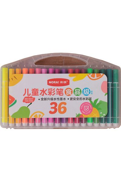 Andofis Mandala Patterned 36-Piece Water Color Washable Felted Pens
