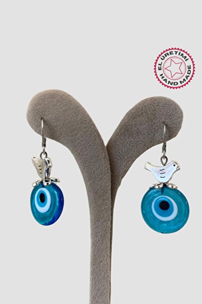 Uretti - أقراط Atiye 1857 مصنوعة يدويًا من زجاج مورانو مع خرز عين الشر وتفاصي...