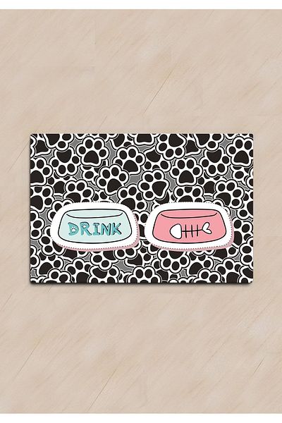 Chilai Home Pvc Lafiso Cat Dog Food Mat Dog - Cat Supplies Accessory