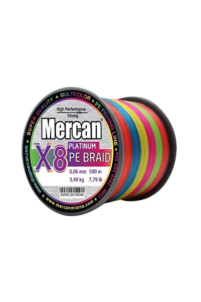 Mercan Platinum X8 Multicolor Pe Knit - 500m Fish Tape