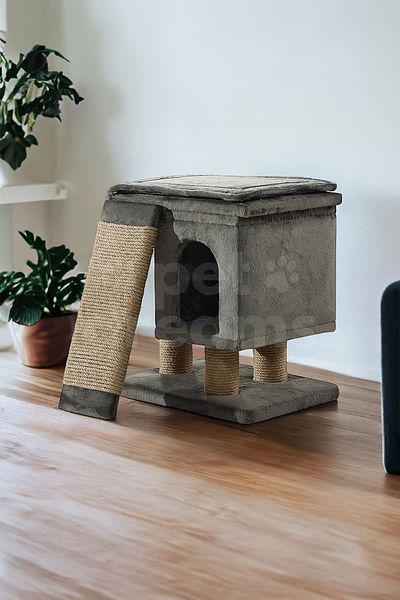 Pet Dreams Harvey Luxury Cat Scratcher, Rest with Nest, Ladder and Cushion