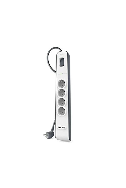 Belkin Bsv401vf2m 4'lü 2m Akım Korumalı Priz 2'li 2.4a Usb Girişi