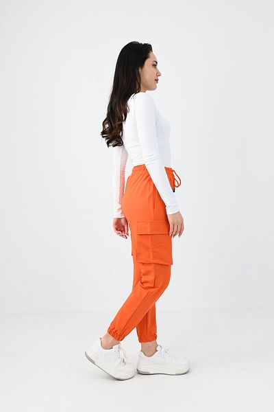 Koza Butik Women's Cargo Pants - Pockets, Model 6193-23