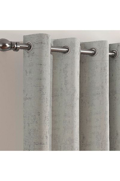 Home Box Daisy 2-Piece Extra Long Jacquard Curtain Set - 140x300 cm