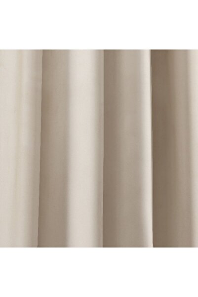 Home Box Dove Dimout Velvet Curtain Pair - 135x300 cm