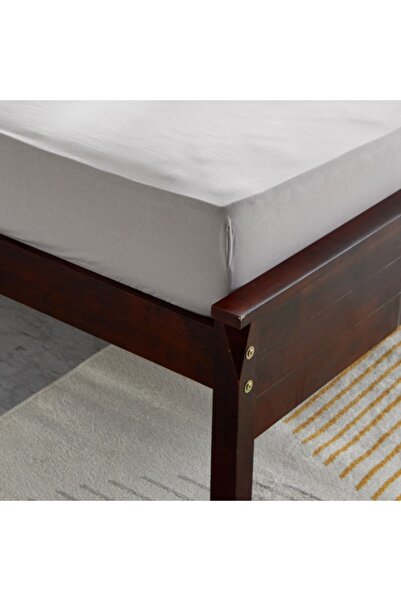 Home Box Bristol Polycotton Double Fitted Sheet - 140x200+25 cm