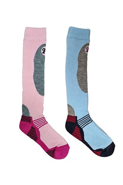 Doğanay 2'li Dizaltı Kayak Snowboard Kışlık Kadın Çorabı Termal