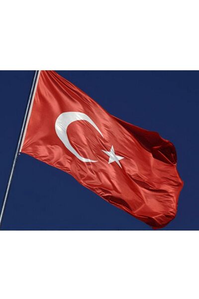 Genel Markalar Türk Bayrağı 150x225 cm Özel Raşel Kumaş Bayrak (BKT-125)