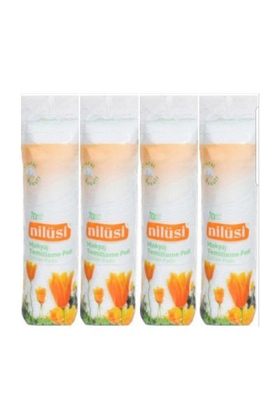 İpek Nilüsi Make-up Removal Pad - Disc Cotton 70 Pieces x 4 Packs
