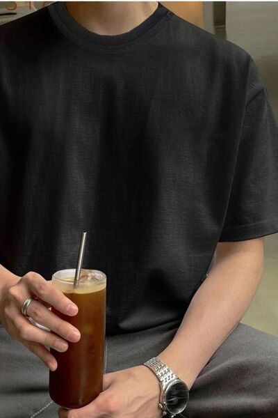 Tarzsokak Tricou pentru bărbați, cu gât crew, super larg, cu mânecă scurtă