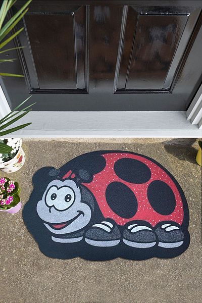 Chilai Home PVC Ladybird Special Design Inside and Outside Door Front Mats