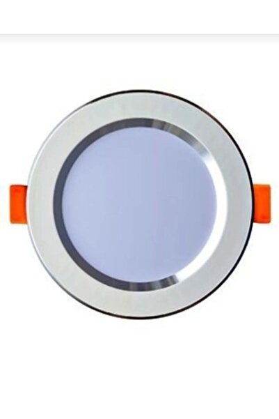 Viesteknoloji Modern sıva altı 5w 3renk yanan led spot lamba beyaz kasa gümüş detaylı led armatür