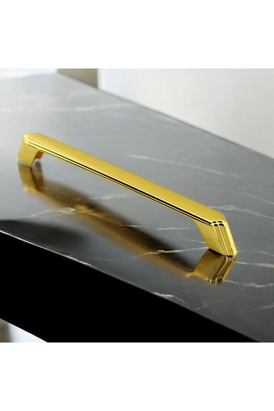 Badem10 Gökçe Mâner metalic auriu 160 mm -16 cm Mobilier Bucătărie Sertar Dulap Dulap Mânere Mâner Mâner Aur