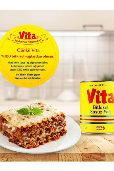 vita Margarin 1 Kg. Teneke