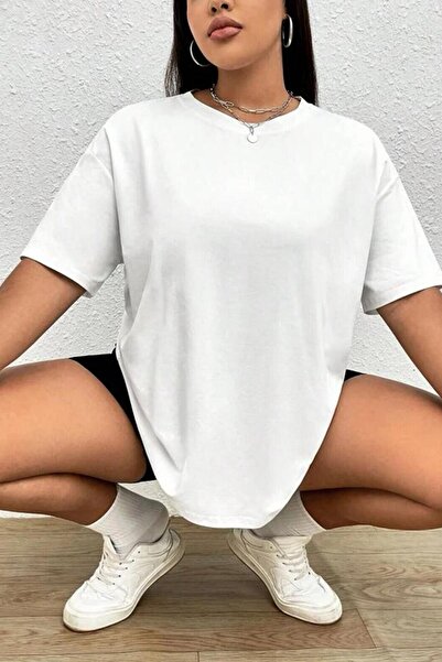 Tarzsokak Tricou casual de vară pentru femei Crew Neck