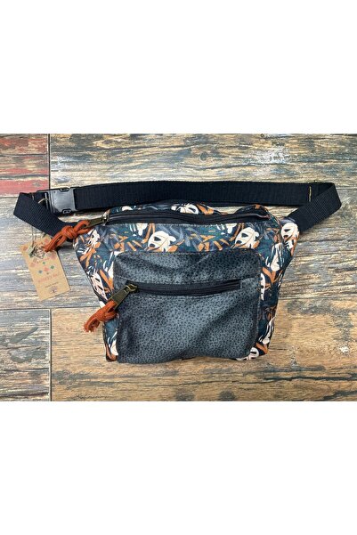 Street Bag Rez Ethnic Authentic Bohemian Waist Bag Daily Travel Usable Large Volume Anthracite