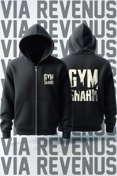 Vordevia Front and Back Printed Unisex Zippered Hooded Sweatshirt Cardigan