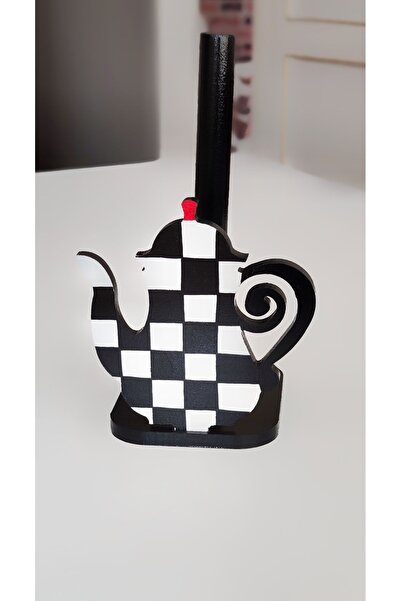 KOTYORAHOMEDESİGN Dama desenli çaydanlık model kağıt havluluk damalı rulo hav...