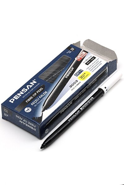 Pensan Keçeli Kalem 3003 Ofis Tipi Siyah Pe3003kk10s (1 Paket)