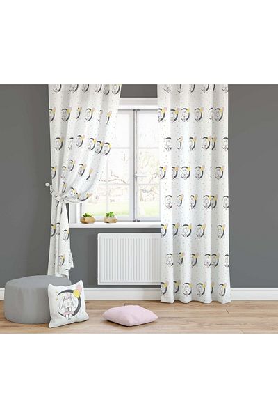 Lolla Evmila Children's Room Patterned Background Curtain