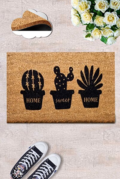 Chilai Home Coco Cereus Doğal Koko Paspas,40x60 Cm Kıl Kapı Önü Paspası