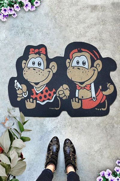 Chilai Home Pvc Monkey Special Design Interior and Exterior Door Front Mats