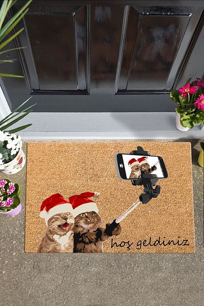 Chilai Home PVC Selfie Decorative Interior and Exterior Doorway Mats PVC Base