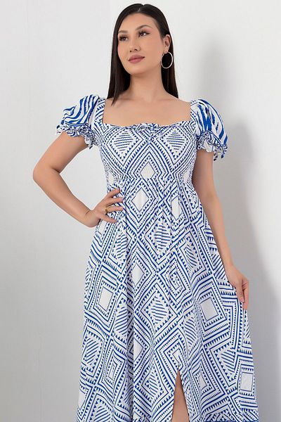 PULLIMM NY4322 Rochie model Gipeli cu guler pătrat
