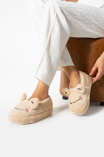 Zirve Moda Unisex Frog βελούδινες παντόφλες - Figured House Design