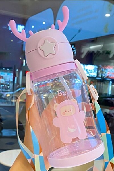 AYGÖREN HOME Geyikli Çocuk Suluğu Su Matarası Bpa Içermez Okul Suluğu Taşıma ...