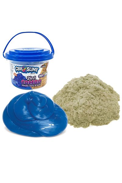 CrazArt Crazslimy 2-in-1 Slimy Sand Combo Bucket
