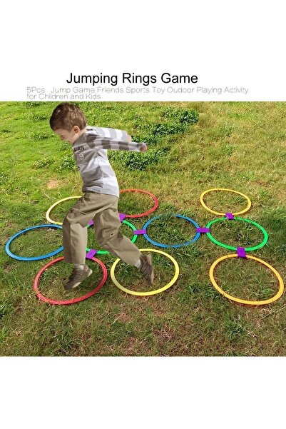 BYCEGU SEKSEK RENLİ HALKALAR OYUN AKTİVİTE SETİ 10 PARÇA HALKA DUYUSAL DENGE EĞİTİM SETİ 02274