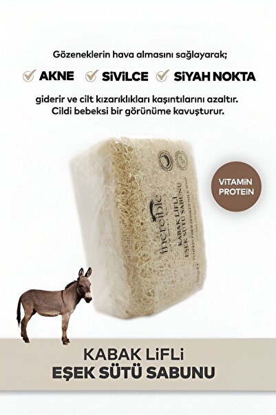 Modares Store صابون حليب الحمار المصنوع يدويًا من ألياف اليقطين الطبيعية