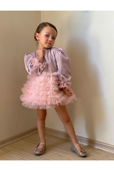 Linola Baby Kids Φόρεμα με μακρυμάνικη φούστα Tutu - Lucky