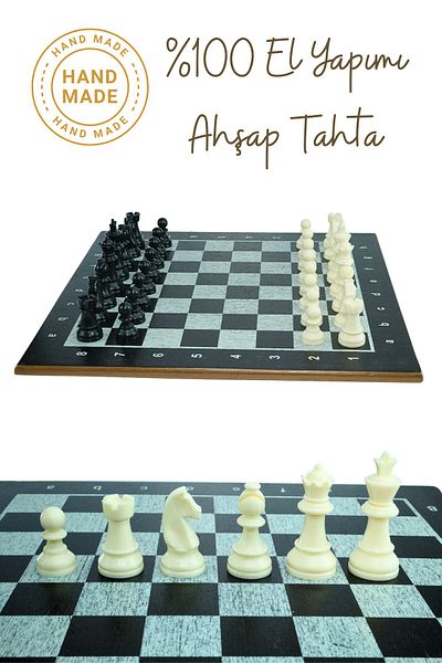 Metalicraft Mc41 Chess Team |   Luxury Wood Veneer Chess Board |   Luxury Plastic Professional Chess Pieces