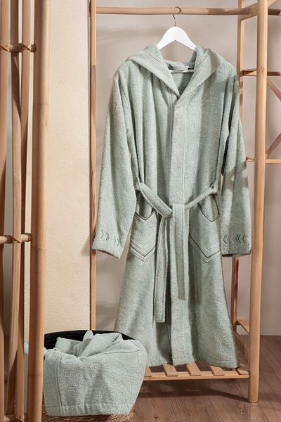 LAVENDIER Μπουρνούζι Line Extra Soft Κομψό και Μοντέρνο Unisex 100% Βαμβακερό
