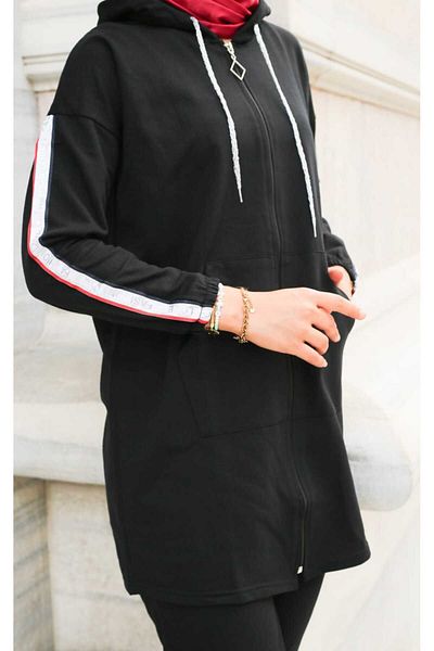 CNG MODA Hooded Zippered Tomy Tracksuit Set