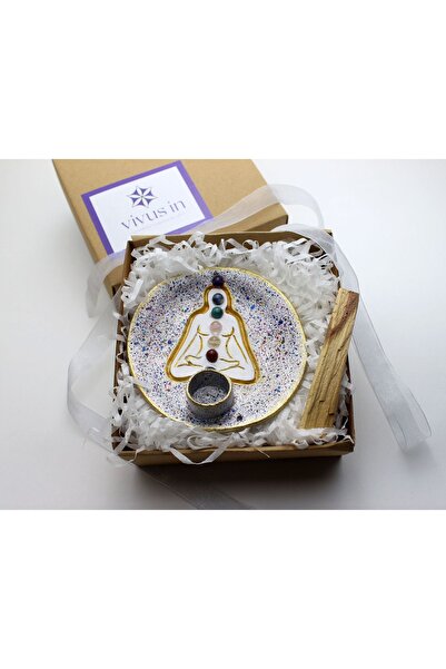 vivus in Buda Doğal Çakra taşlı El Yapımı Seramik Palo Santo Tütsülük - PaloS...