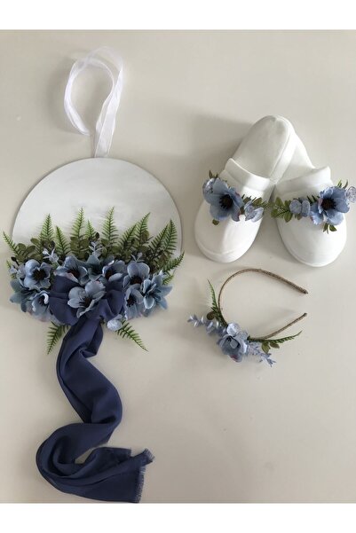 Zelis Design Annebebek konbini Loğusa Terliği Taç Bebek Kapısüsü