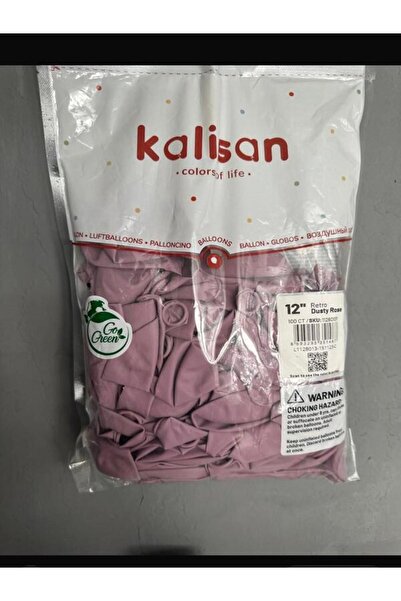 Kalisan Retro Dusty Rose Baskısız Balon 12''