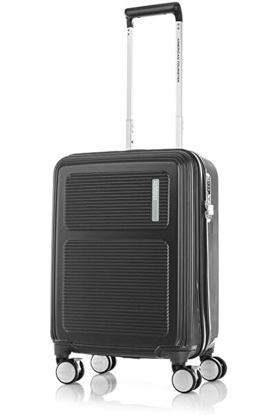 American Tourister حقيبة سفر ماكسيفو الصلبة الدوارة 55 سم باللون الأسود