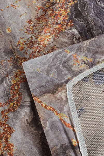 RENKLİBUTİK Modern Patterned Velvet Carpet Cover - Elastic and Non-Slip, Washable, 6 M2