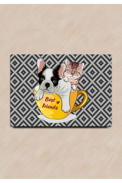 Chilai Home Pvc Freon Cat Dog Food Mat - Cat Goods Supplies
