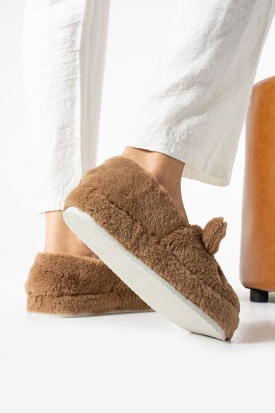 Zirve Moda Kurbağ Figürlü Peluş Panduf Ev Pandufu Unisex