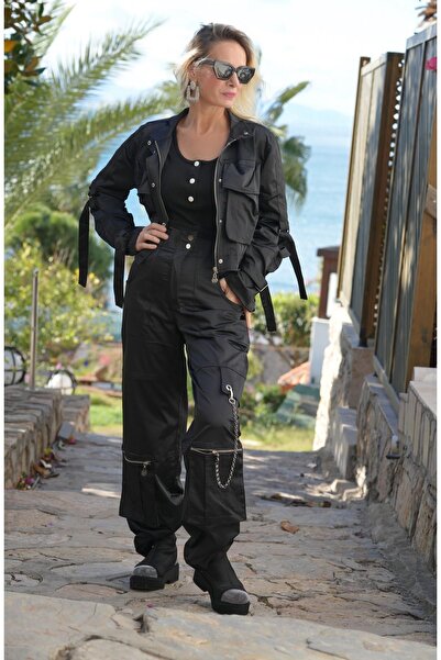 RE DESIGN Saten Görünümlü Pantolon