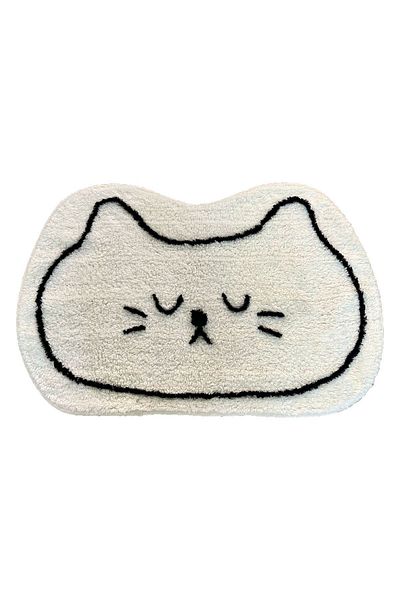 Chilai Home Feline Ecru 60x90 cm Βαμβακερό χαλί μπάνιου Bpmk