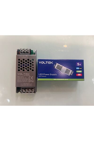 Voltek 5A Slim Led Şerit Trafosu 12v