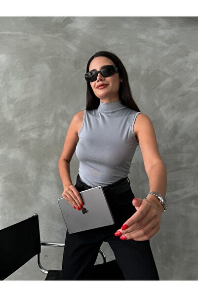 oshebu Сірий – Жіночий боді без рукавів