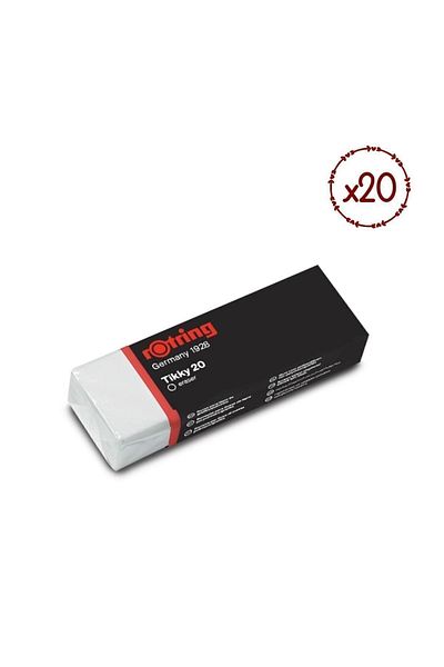 Rotring Голяма бяла гумичка Tikky (№ 20) 20 броя